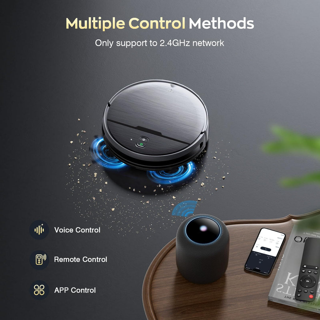 2-in-1 Robot Vacuum Mop WiFi App Self-Charging Quiet