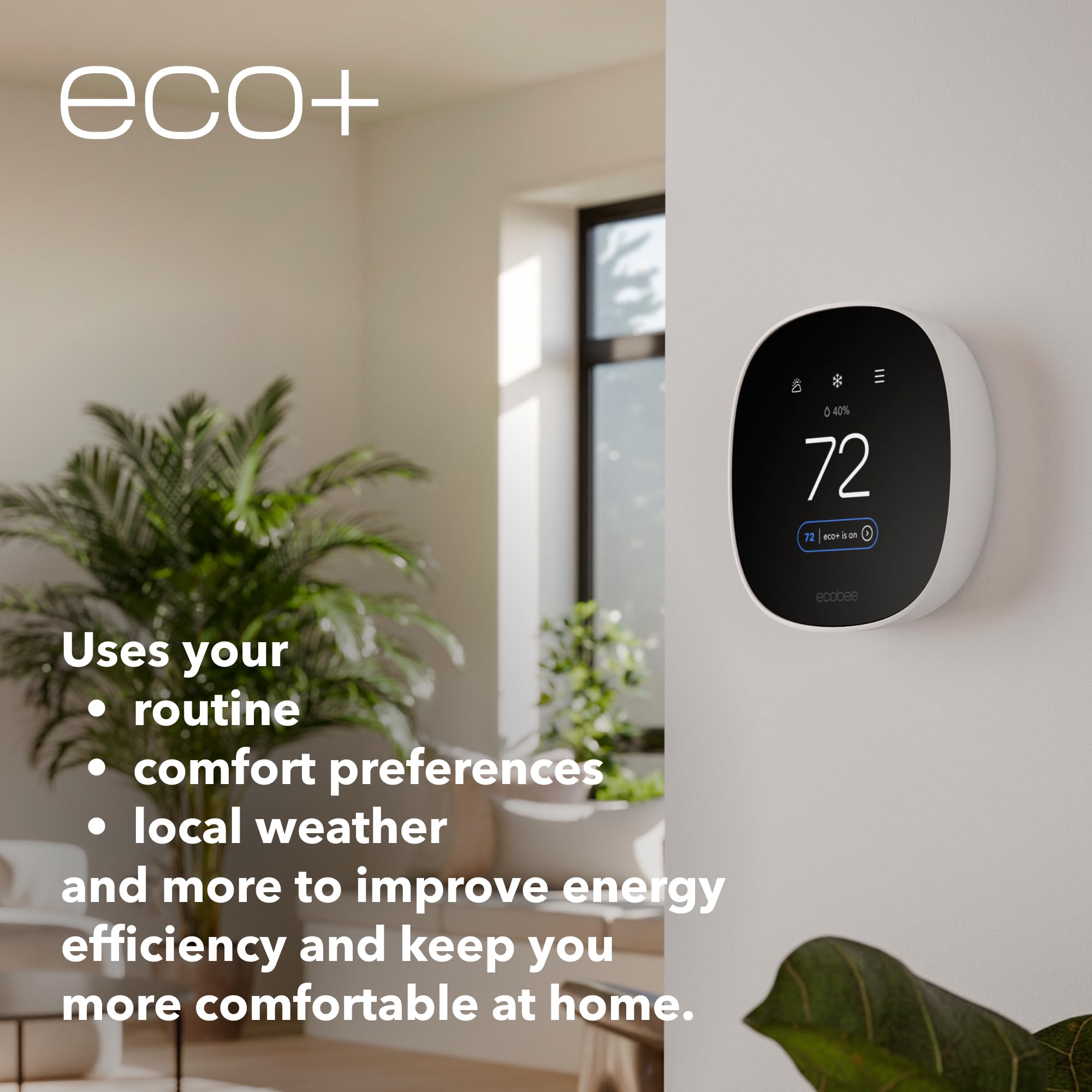 Smart WiFi Thermostat Energy Efficient Voice Control