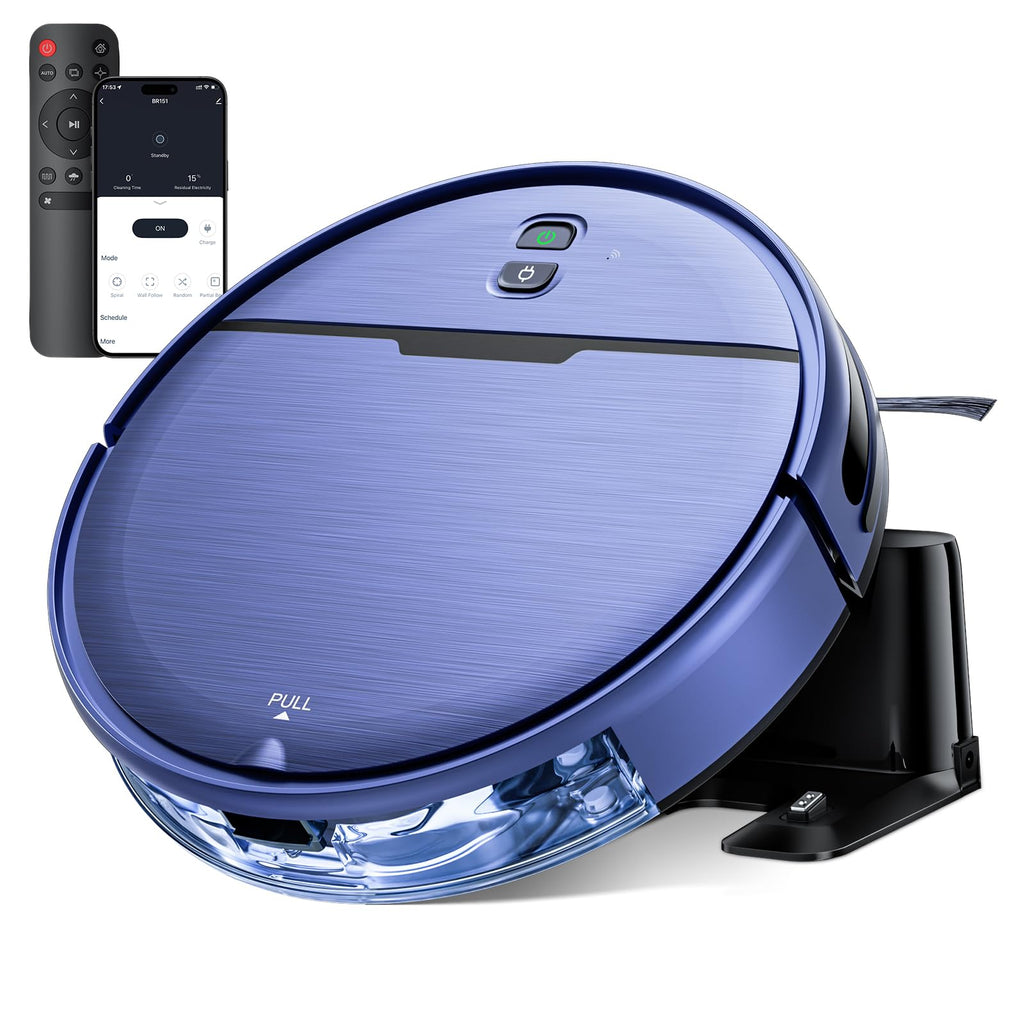 2-in-1 Robot Vacuum Mop WiFi App Self-Charging Quiet