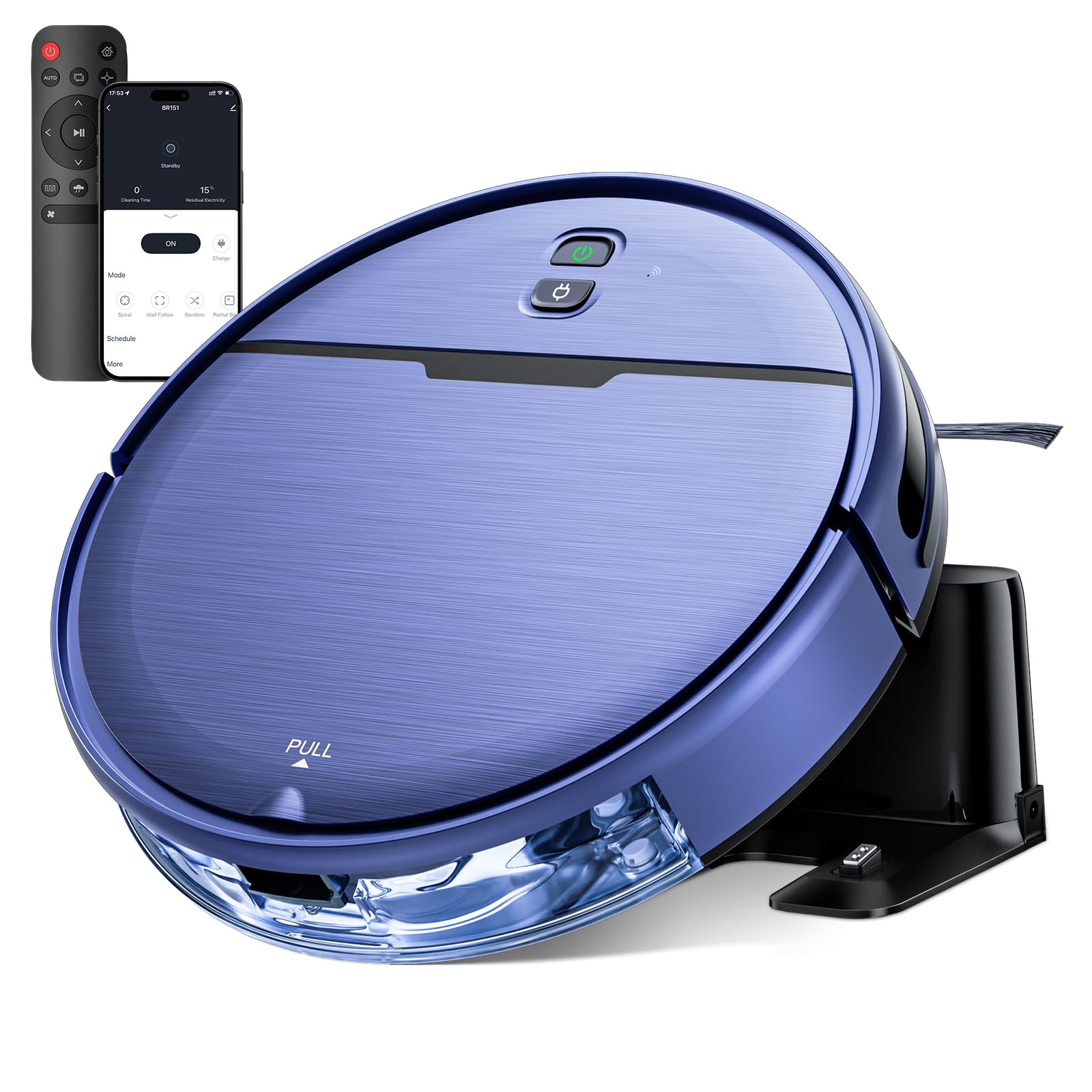 2-in-1 Robot Vacuum Mop WiFi App Self-Charging Quiet