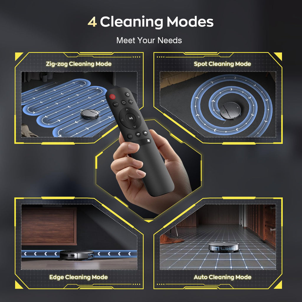 2-in-1 Robot Vacuum Mop WiFi App Self-Charging Quiet